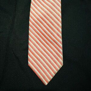 J. Crew Red and White Striped Tie